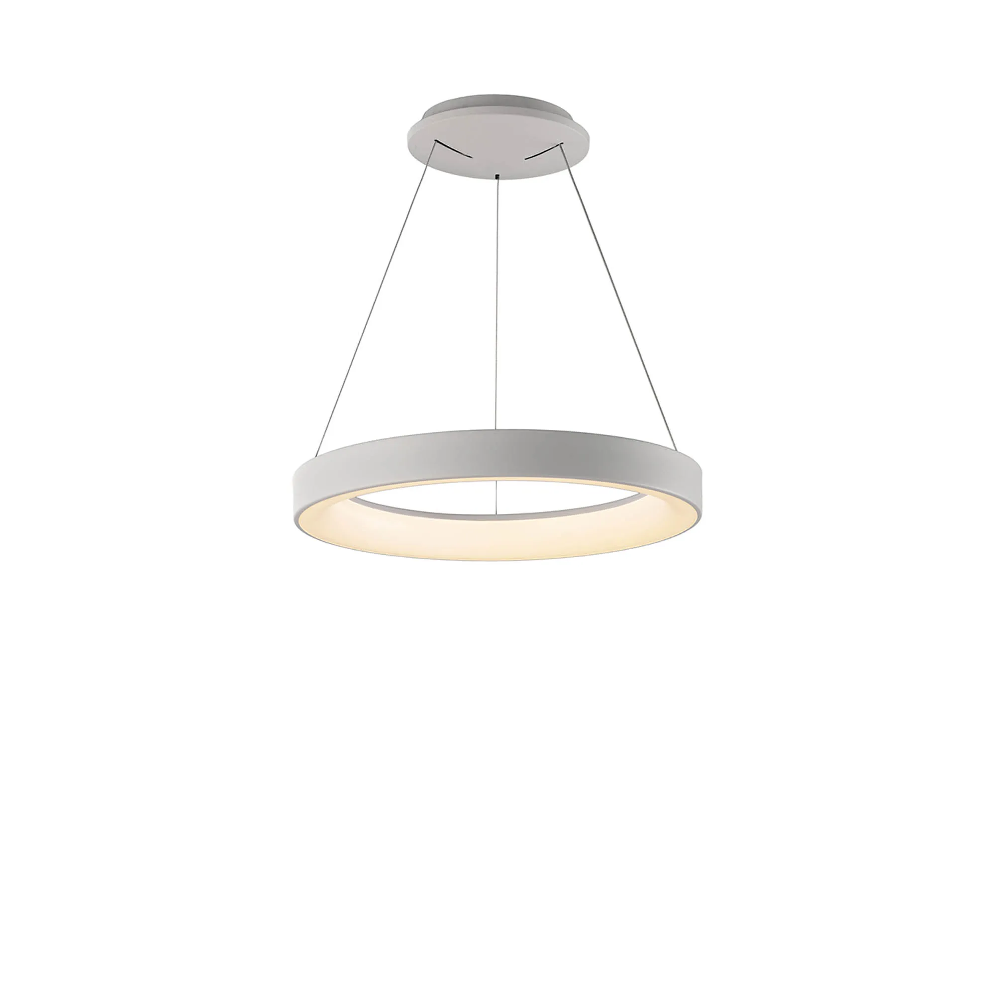 Niseko White Ceiling Lights Mantra Fusion Ring Pendants